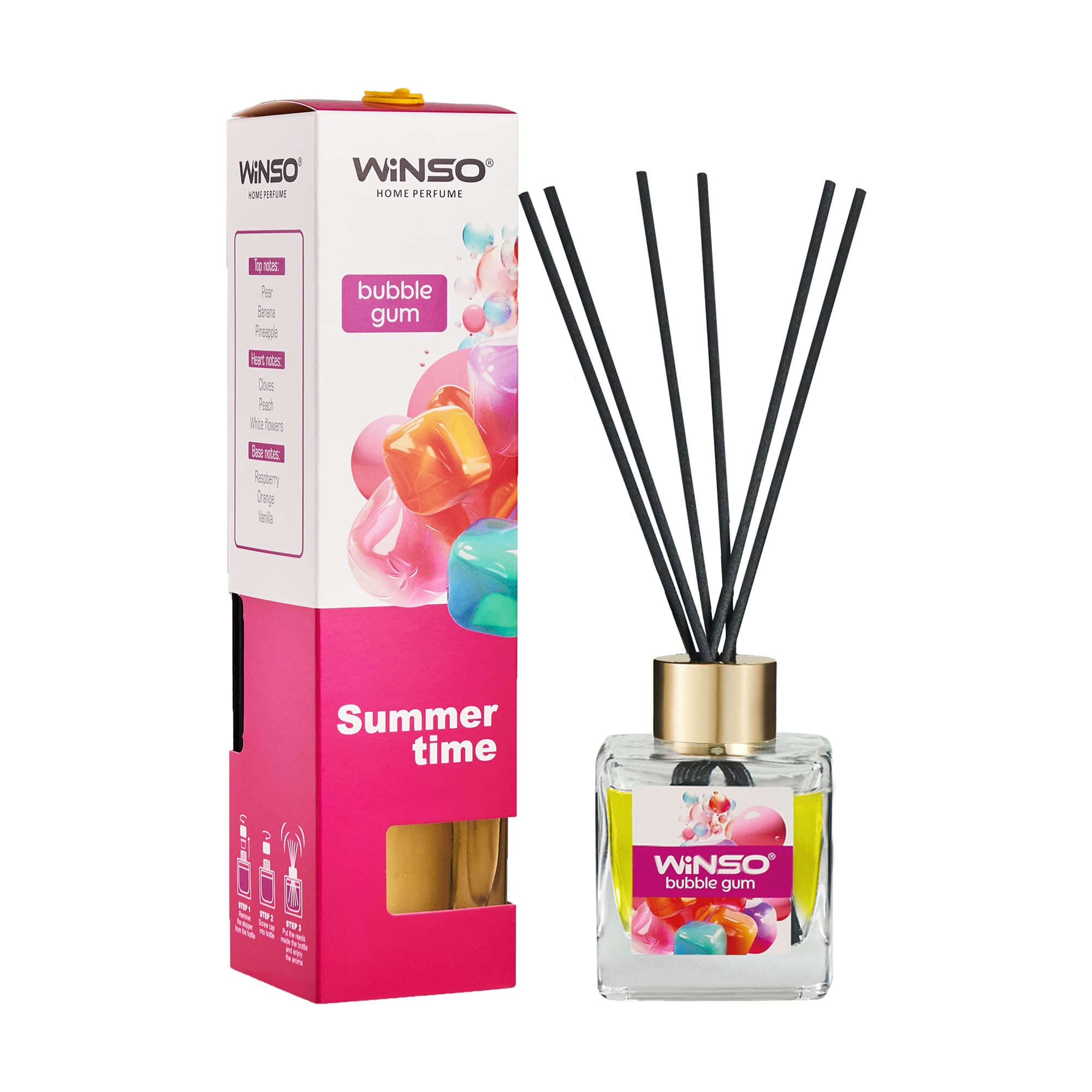Аромадифузор Winso Summer Time Bubble Gum, 50 мл